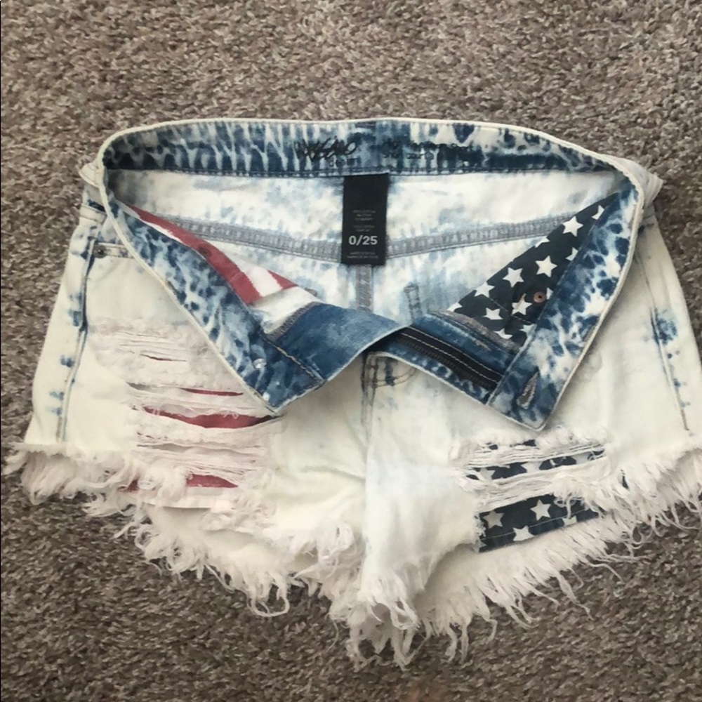 New American flag high waisted shorts!!